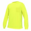 Ge HV Safety TShirt, Long Sleeve Breathable Mersh L GS108GL